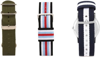 

Watch Me MYOW COLLECTION BY WATCH ME-Make Your Own Watch By Watch Me- NATO Multicolored Straps (ONLY STRAPS,NO WATCH)-MYOW COLLECTION (All Straps in this collection-22 mm except Black Strap-20 mm,Military Strap -20 mm) myow-gr-blwbur-buwx 22 mm Nato Nylon
