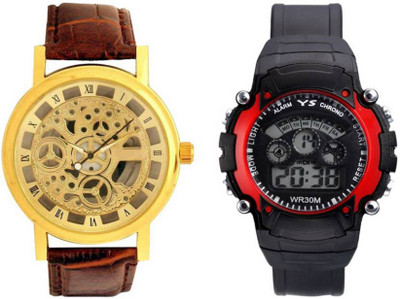 

Frolik 140 Latest Analogue And 7 Light Red Digital Men And Kids Watch - For Boys