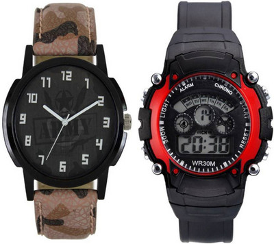 

Frolik 47 Latest Analogue And 7 Light Red Digital Kids And Men Watch - For Boys