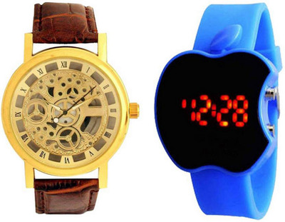 

Frolik 141 Transparent Analogue And Digital Blue LED Men And Kids Watch - For Boys