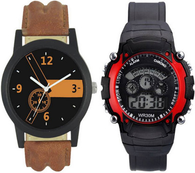 

Frolik 12 Latest Analogue And 7 Light Red Digital Kids And Men Watch - For Boys
