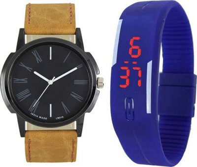 

Frolik 139 Latest Analogue And Digital Blue LED Men And Kids Watch - For Boys
