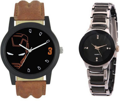 

Frolik 58 Analogue Leather And Black Metal Material Men And Women Watch - For Boys & Girls