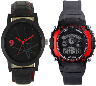 

Frolik 106 Latest Analogue And 7 Light Red Digital Men And Kids Watch - For Boys
