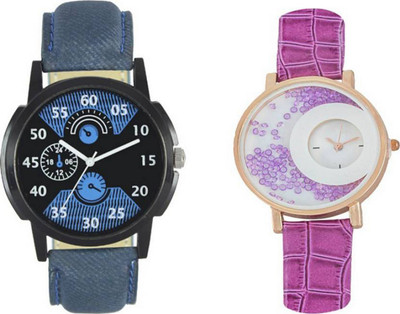 

Frolik Stylist Leather Material Blue And Purple Color Lowest Price Men And Women Watch - For Boys & Girls