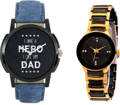

Frolik 99 Analogue Leather And Black Metal Material Men Watch - For Boys & Girls