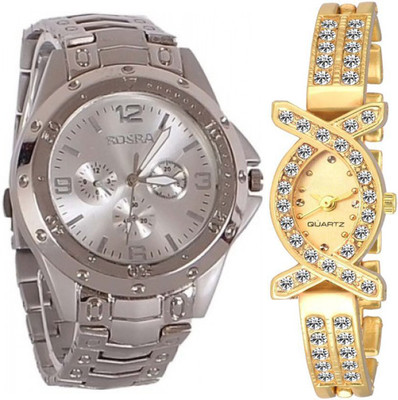 

OpenDeal Rosra Stylish Designer Unique OD02063 Combo Watch For Couple Watch - For Men & Women