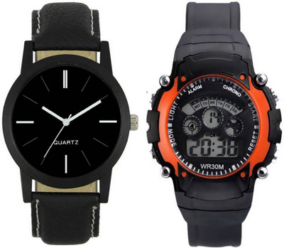 

Frolik 64 Latest Analogue And 7 Light Orange Digital Kids And Men Watch - For Boys