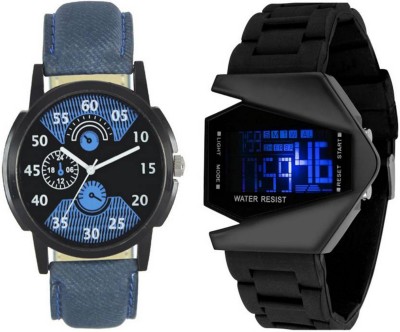 

Frolik 41 Stylist Analogue And Black Digital Kids And Men Watch - For Boys