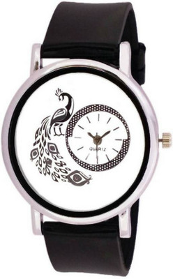 

Eiffel Time Black peacock Watch - For Women