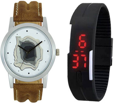 

Frolik 114 Latest Analogue And Digital Black LED Men And Kids Watch - For Boys