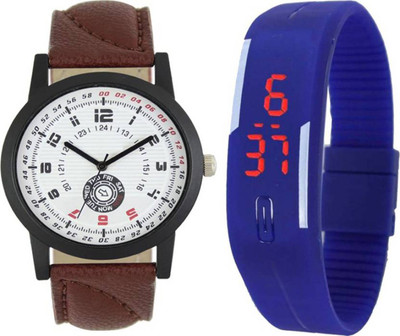 

Frolik 120 Latest Analogue And Digital Blue LED Men And Kids Watch - For Boys