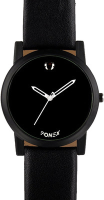 

Fonex 2018 New Collection Festive Season Special Black Round Shapped Dial Black Leather Strap Party Wedding | Casual Watch | Formal Watch | Fashion Wrist Watch For Boys and Men Formal Watch - For Men