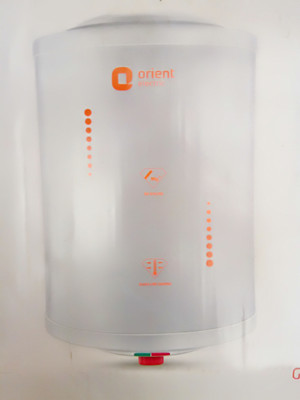 Orient Electric 15 L Storage Water Geyser WH1501M| Zesto| Glassline, White & Brown