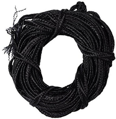

GOELX Synthetic Thread Cords For Bracelets/Jewelry Making/Craftworks/Hangings/Apparel Laces And Borders - Black