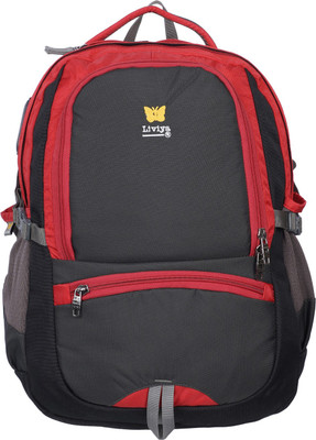 

Liviya SB-1206 37 L Backpack(Grey, Red)