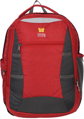 

Liviya SB-1390 33 L Backpack(Red, Grey), Grey;red