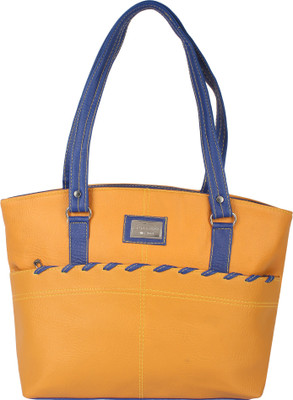 FANEX Hand-held Bag(Brown, Blue), Blue;brown