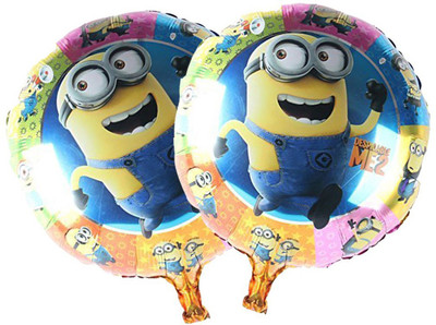 

AMFIN Printed 18 Inch Decorative Foil Balloon for Party Minion Theme Printed Round Foil Toy Balloon(Pack of 2) Balloon(Multicolor, Pack of 2)