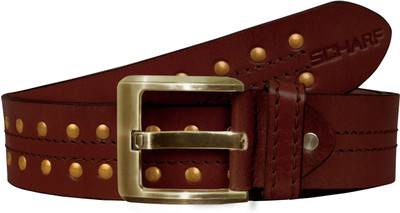 

SCHARF Men Casual Brown Genuine Leather, Metal Belt