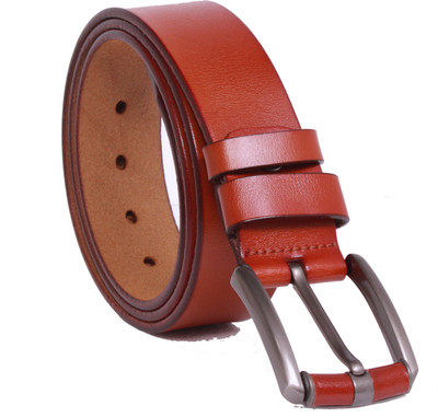 

BlackBuck Men Formal Tan Artificial Leather Belt, Black