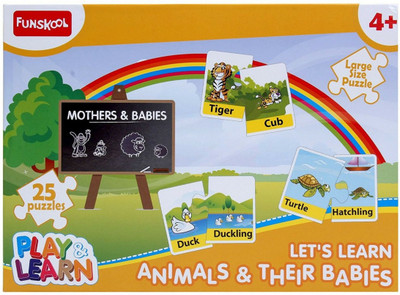 

Funskool Play and Learn Animals and Their Babies Board Game