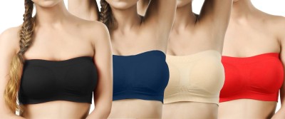 IndiRocks Women Bandeau/Tube Non Padded Bra(Multicolor)