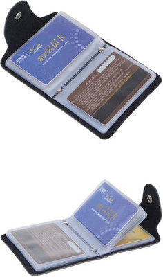 A R ENTERPRISES 10 Card Holder(Set of 1, Black)