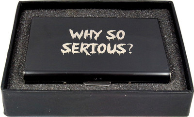 

Stealodeal Exclusive ♠ Black Why So Serious Stainless Steel Debit/Credit 6 Card Holder(Set of 1, Black)