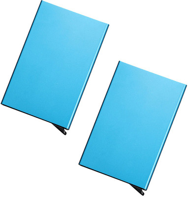 

Stealodeal Blue Automatic Pop-Up RFID Protection |Pack of 2| Cards Case 8 Card Holder(Set of 2, Blue)