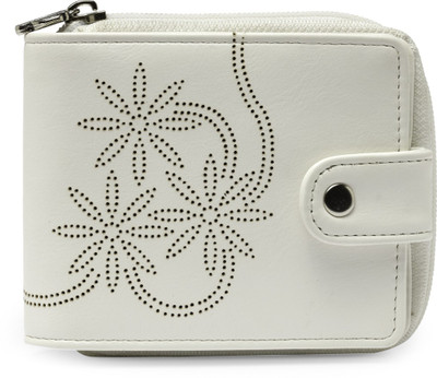 

Butterflies Casual White Clutch