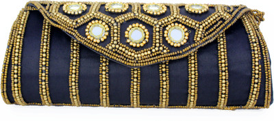 UTKARS FASHION Casual Black Clutch
