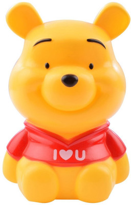 

VShine Cute Cartoon Character Coin Box/Piggy Bank/Money Saving Bank for Kids - Pooh Coin Bank(Yellow)