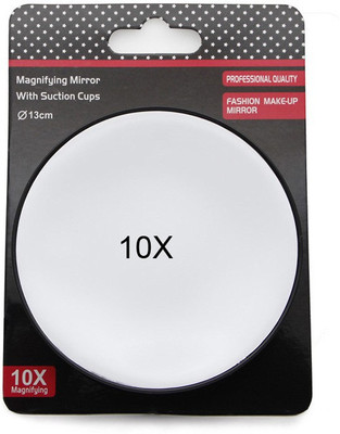 

Store2508 Magnifying Mirror with 10x Magnification & Suction Cups. Diameter – 13 Cms.