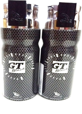 

EKOZ GT BLACK Perfume Body Spray - For Men(400 ml, Pack of 2)