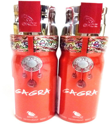

EKOZ GAGRA Perfume Body Spray - For Men & Women(400 ml, Pack of 2)