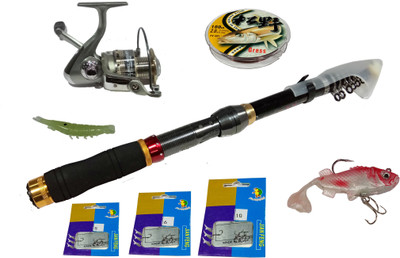 

Guru Kripa FI HB -6000 360 N Multicolor Fishing Rod(332 cm, 0.368, Multicolor)