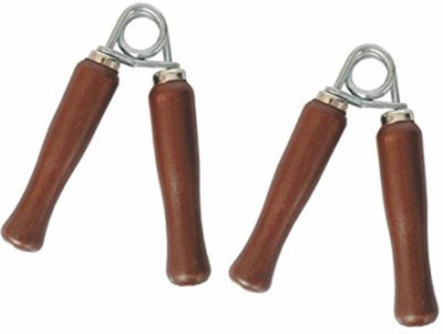 

Gencliq wooden hand grip Hand Grip/Fitness Grip(Brown)