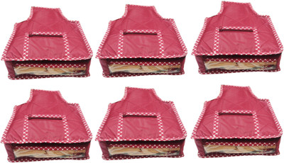 

Funkroo High Quality Multipurpose High Quality Blouse cover Travelling pouches -Pack of 6 pcs Keep saree/Suit/Travelling Pouch(Maroon)