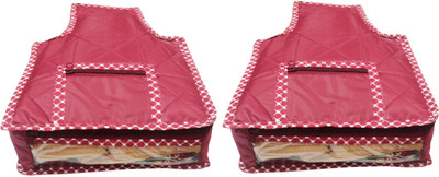 

Funkroo High Quality Multipurpose High Quality Blouse cover Travelling pouches -Pack of 2 pcs Keep saree/Suit/Travelling Pouch(Maroon)