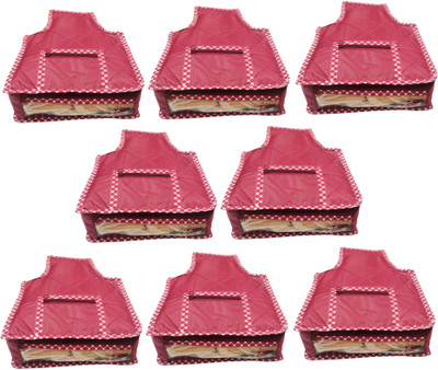 

Funkroo High Quality Multipurpose High Quality Blouse cover Travelling pouches -Pack of 8 pcs Keep saree/Suit/Travelling Pouch(Maroon)
