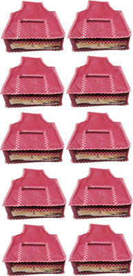 

Funkroo High Quality Multipurpose High Quality Blouse cover Travelling pouches -Pack of 10 pcs Keep saree/Suit/Travelling Pouch(Maroon)