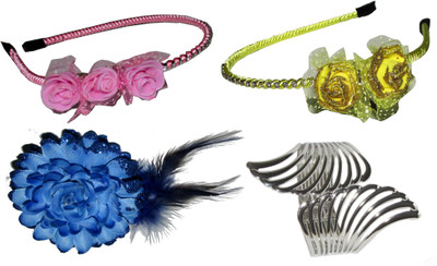 

Avp Combo of Multi Color Hair Accessories Hair Accessory Set(Multicolor)