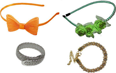 

yahoo Combo of Multi Color Hair Accessories Hair Accessory Set(Multicolor)