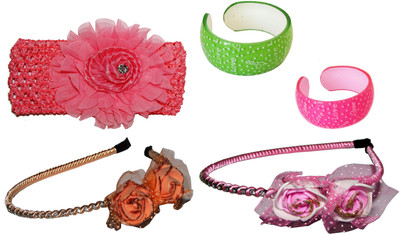 

Avp Combo of Multi Color Hair Accessories Hair Accessory Set(Multicolor)