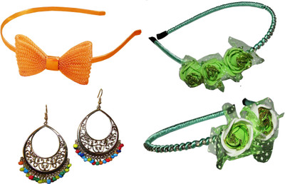 

Chunu Combo of Multi Color Hair Accessories Hair Accessory Set(Multicolor)