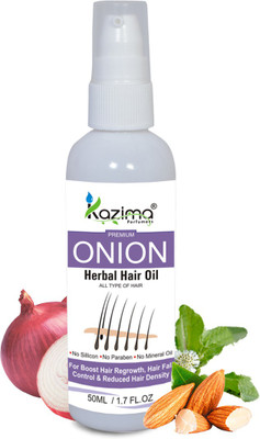 

KAZIMA Premium Quality ONION Herbal Hair Oil For Unisex (50 ML) Hair Oil(50 ml)