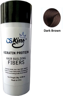 

Osking Hair building Fibers 28 Grams Natural Keratin Protein Hair Fibers Hair Loss Concealer Dark Brown Color(28 g)