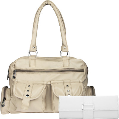 

Lady bar Hand-held Bag(Beige)