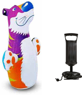 

Speoma Inflatable Hit Me Tiger and Air pump for inflatable toys and balloons(combo) Inflatable Bouncer(Multicolor)